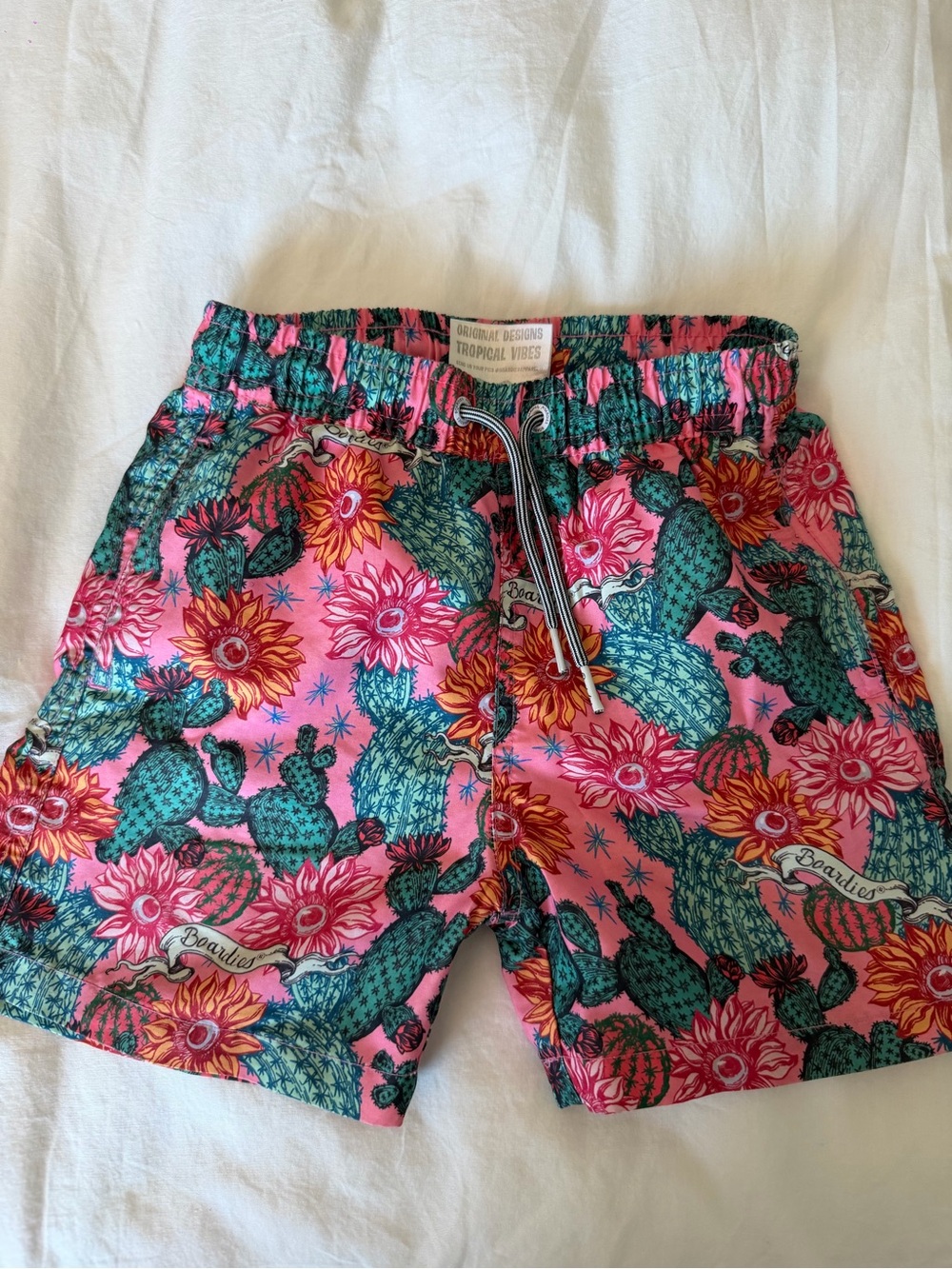 Kids Boardies Cactus Eyeballs Swim Shorts, 5-6y